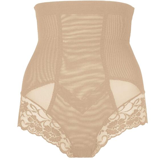 Magic BodyFashion Tummy Control Panties Hi-Waist Shapewear Brief Latte Size S - Picture 5 of 8